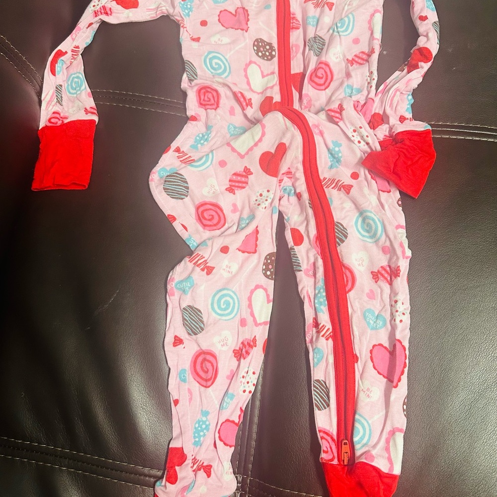 Little Sleepies Sweet Treats Footie Pajama - Pink and Red
Bamboo Material
